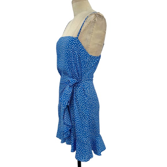 Hello Molly Down to Georgia Dress Blue White Size Large - Picture 5 of 10